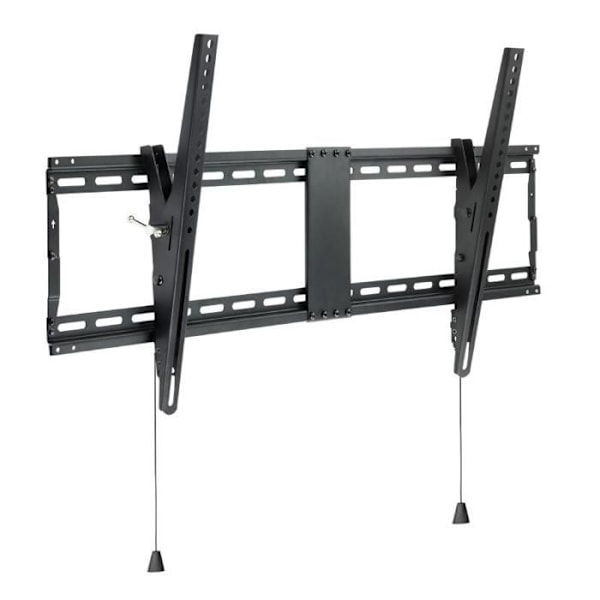 Støtte til skrå vægmontering - TOOQ - 43" til 90" - VESA 200x200 til 800x400 mm - 70 kg max - Tilt +3°/-12° Sort