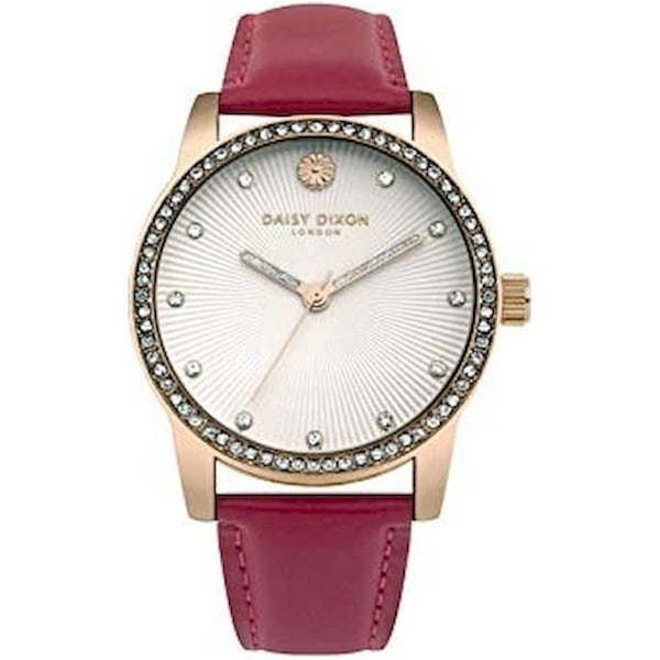 Armbandsur - Daisy Dixon - DD089PRG - Röd Läder - Analoga - Kvarts