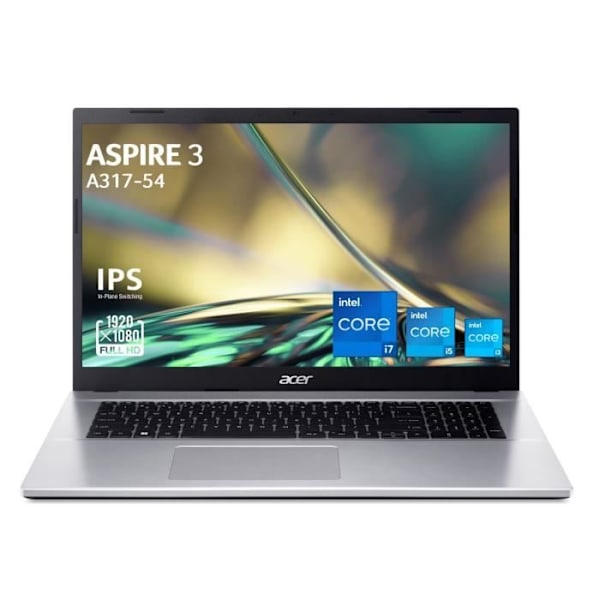 PC Bærbar - ACER - Aspire A317-54-3927 - Intel Core i3 - 16GB RAM - 512GB SSD - 17,3'' FHD IPS