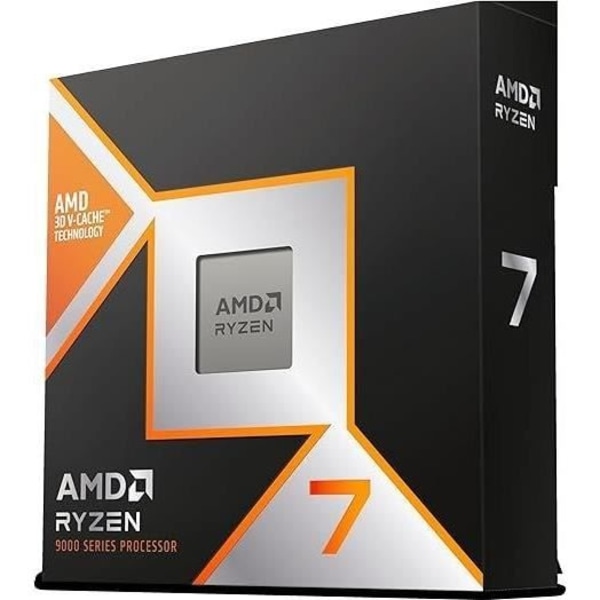 Processor - AMD - Ryzen 7 9800X3D - 4,7 GHz, 8 kerner, 104 MB L2 & L3, AM5