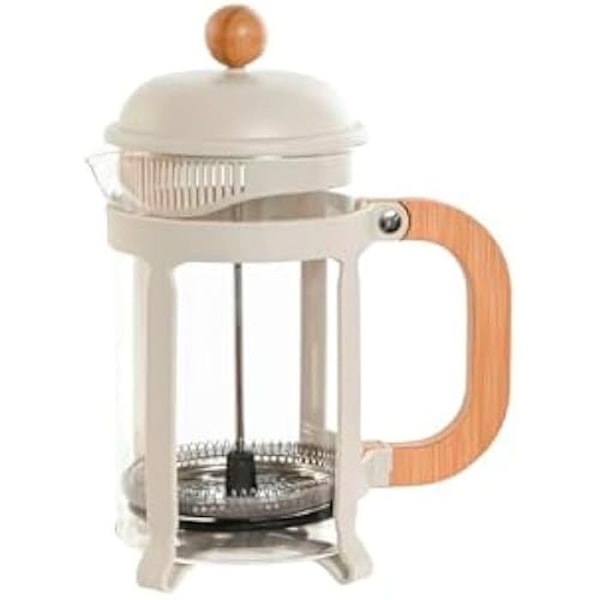 Stempelkande - HOME ESPRIT - 800 ml - Rustfrit stål - Hvid - 18 x 14,51 x 17,7 cm Flerfärgad