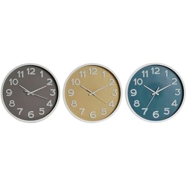 Vægur - HOME ESPRIT - Flerfarvet - PVC - 30 cm - Moderne design Flerfärgad