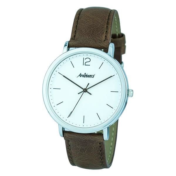 Kello - Arabialaiset - HBA2248M - Kvartsi - Nahka - 43 mm Vit