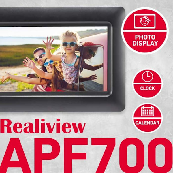 Digital Fotoram - AGFA PHOTO - Realiview APF700 - 7 Tum - LED 1024x600 - Programmerbar