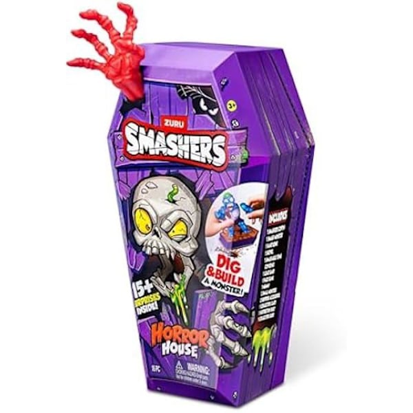 Zuru Smashers - ZURU - Serie 1 - 15+överraskningar - Skräckhus - Interaktivt spel för barn Flerfärgad