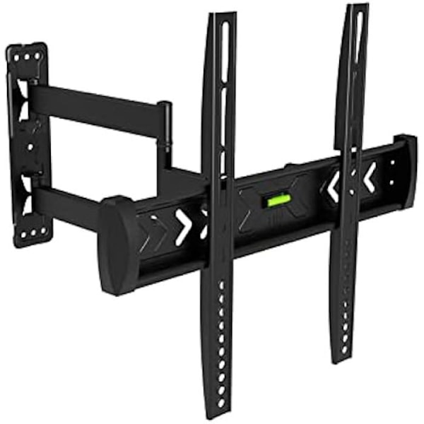 DCU Teknologisk | Justerbar Full Motion TV-beslag med 3 arme | Tv-understøttelse af skærme | 32''-55'' VESA Max. Sort