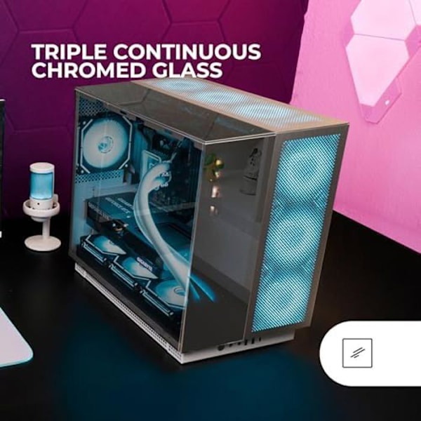 Gaming-etui - MARS GAMING - MC-NOVA3 - Triple Chrome Glass - Ekstrem køling - E-ATX XXL