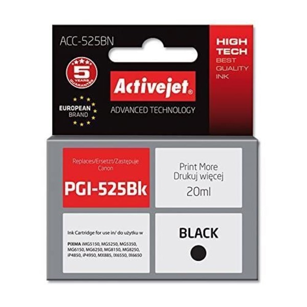 Active Jet 525BR AC-Tulostuskasetti Canon PGI - 525BK