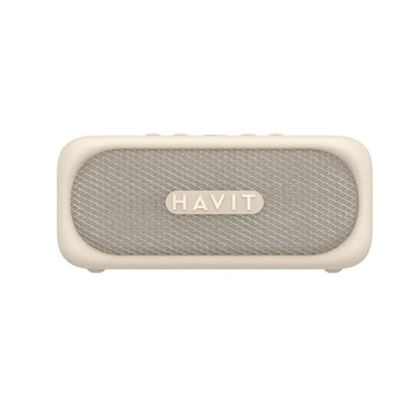 Bluetooth 5.3 langaton kannettavan kaiutin, TWS, TF, AUX, hands-free puhelu, IPX7, 2000 mAh - Havit (SK905BT) - Beige