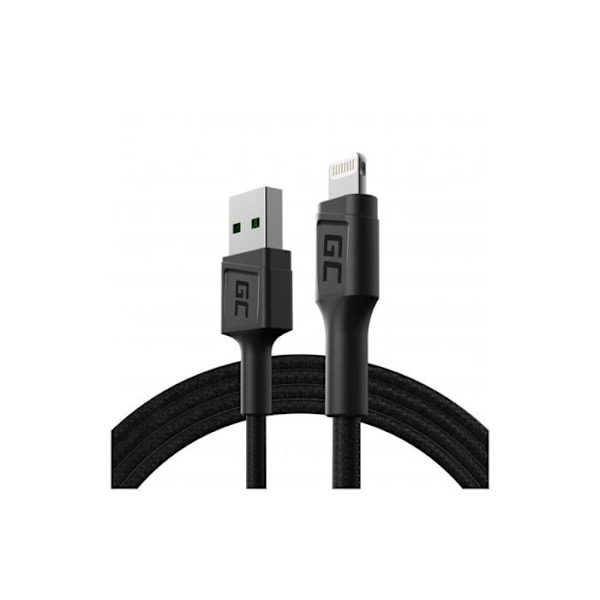 Lightning-kabel - Green Cell - GC PowerStream - 120cm - Hurtigopladning - USB-A