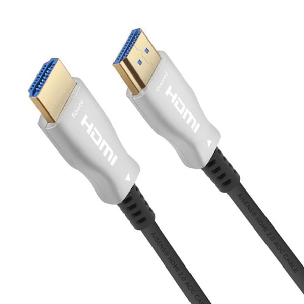 Aisens - A148-0377 - HDMI V2.0 AOC premium hastighed/HEC-kabel 4K60Hz 4:4 18Gbps, A/M-A/M, sort, 15 m