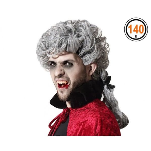 Grå vampyrperuk för män Grå