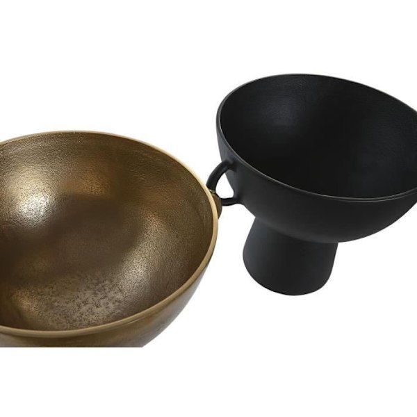 kultainen maljakko, musta moderni design 26 cm