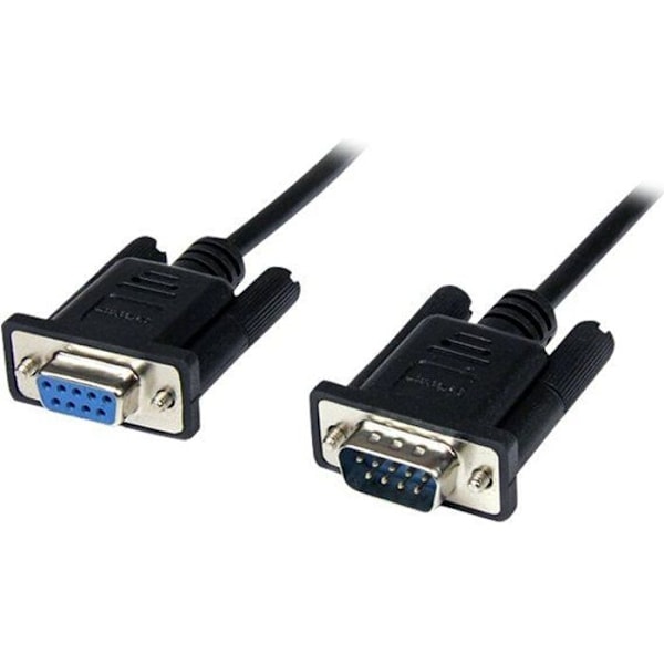 Serial RS232 DB9 Crossover Null Modeemi Kaapeli - STARTECH - 1 m - Musta