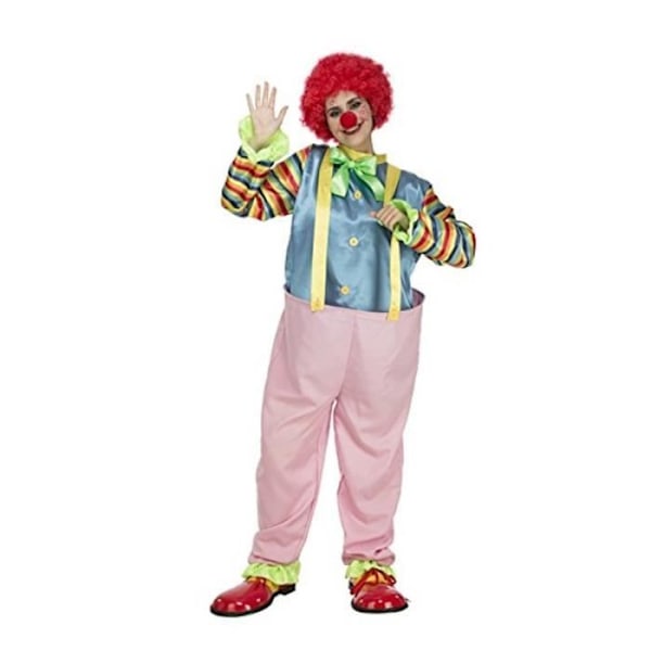 CLOWNDRÄKT MED HULA-HOPP BAND VUXEN - CIRKUS