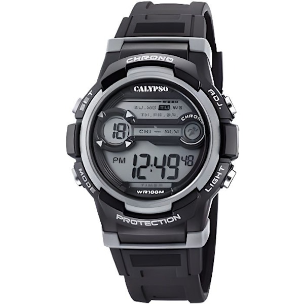 Montre Calypso digital sort - Mand - CALYPSO - Silikone/plastik rem - Vandtæt 3 ATM Kvartsrörelse