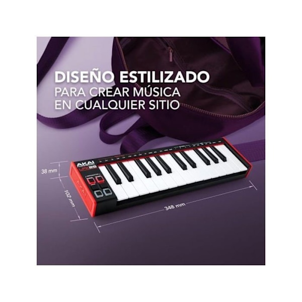 Klavier Master - Akai - LPK25 Mk2 - 25 Mini-Taster - USB - Indbygget Arpeggiator