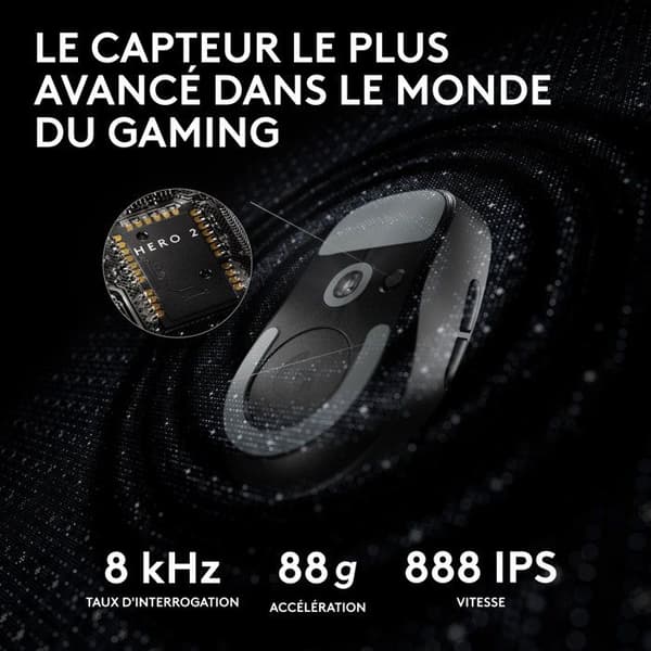 Langaton pelihiiri - Logitech G - Pro X Superlight 2 Lightspeed - Musta