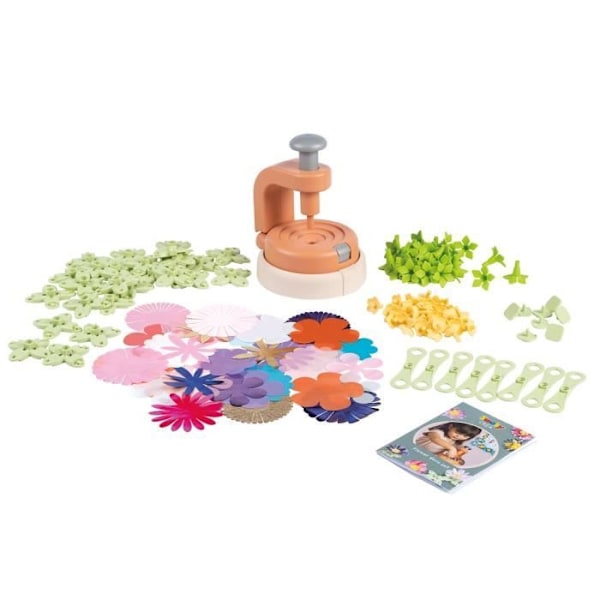 Smoby - Kreativa hobbyer - Förpackningar med 16 blommor - För setet för skapande av dekorativa föremål - Tillverkat i Frankrike Flerfärgad