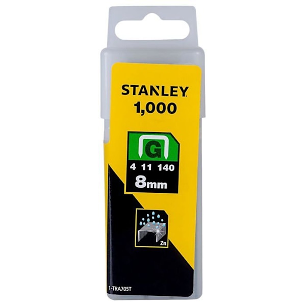 Niitit 8 mm tyyppi G laatikko 1000 - STANLEY - 1-TRA705T