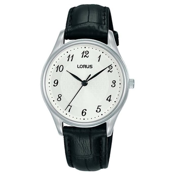 Ure - LORUS - Klassisk Lorus dameur - Sort læder - Hvid urskive - Quartz