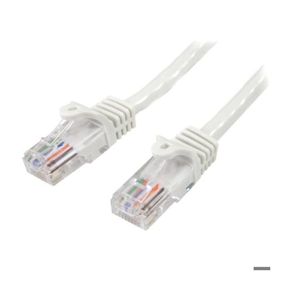 STARTECH Verkkojohto Cat5e UTP ilman koukkua - 10 m Valkoinen - RJ45-törmäyksenkestävä Ethernet-kaapeli - Patch-kaapeli