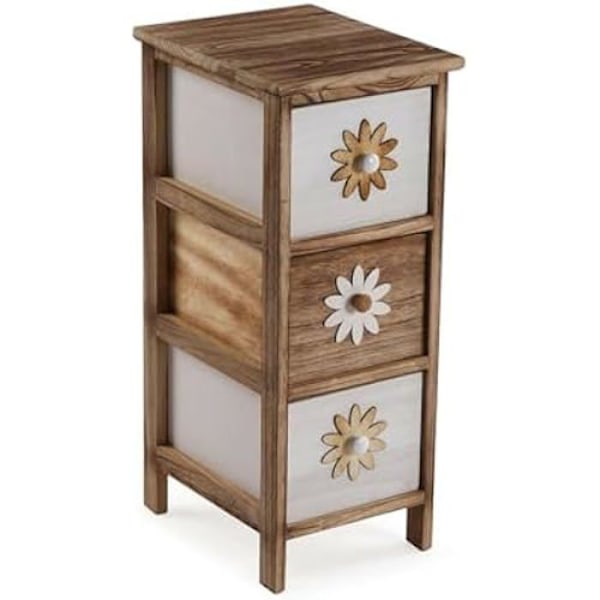 Lipasto - VERSA - Monivärinen - 66 x 35 x 29 cm - Puu - Kokoa itse Flerfärgad