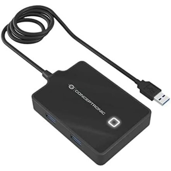 Conceptronic HUBBIES11BP USB-keskitin, musta