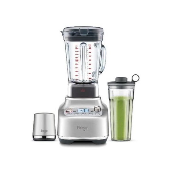 Sage - The Super Q - Professionel Blender med 5 Programer med Én Tryk, Børstet Rustfrit Stål Grå