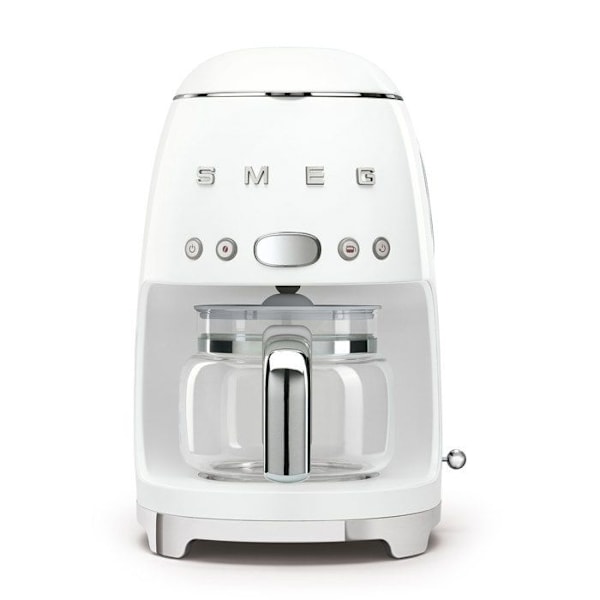 SMEG DCF02WHEU filterkaffemaskine - 10 kopper - 1050W - 1950'erne hvid