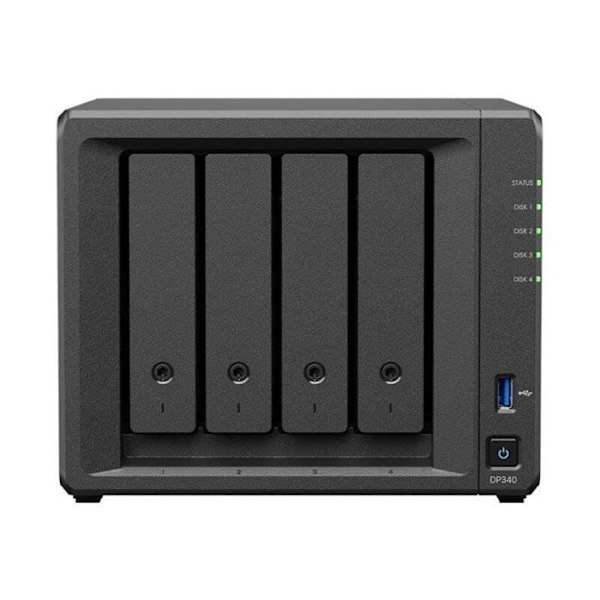 Lagringsenhet - SYNOLOGY - DP340 ActiveProtect - 4 x 8 To HDD - 2 x 400 Go SSD - 16 Go RAM - AMD R1600