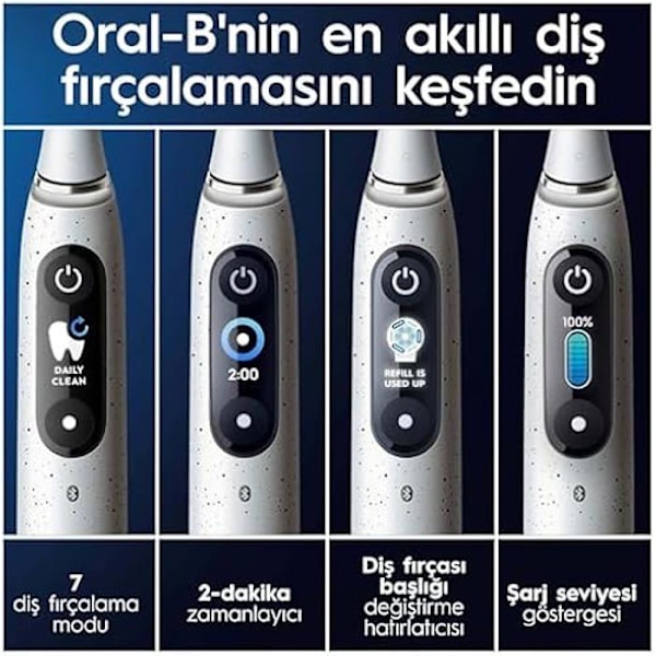 Braun iOM10.1A3.1AD Stardust - Valkoinen sähköhammasharja