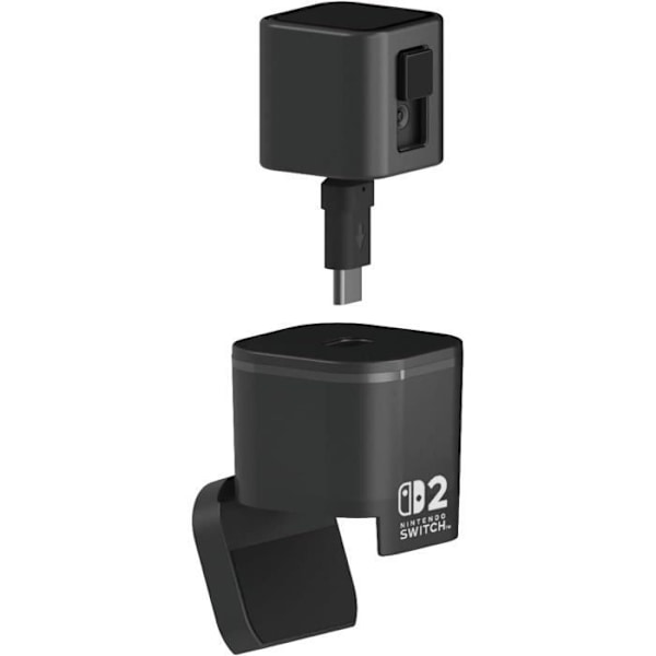 USB-videokamera - HORI - Nintendo Switch 2 - Taivutettava varsi ja objektiivisuojus - Musta Svart