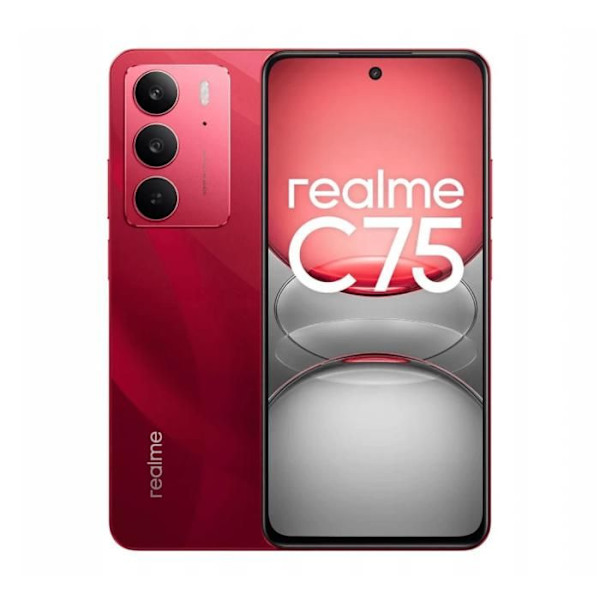 Realme C75 4G 8 Gt/256 Gt Punainen (Ruby Red) Kaksois-SIM