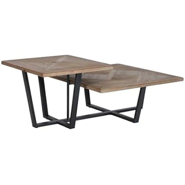 Sofabord - HOME ESPRIT - Rektangulært - Sort - Grantræ - 45 cm Højde Flerfärgad