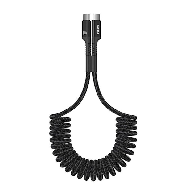Nopean latauskaapeli - Baseus - Fish Eye - USB-C usb-C - 100W - 1 m - Musta Svart