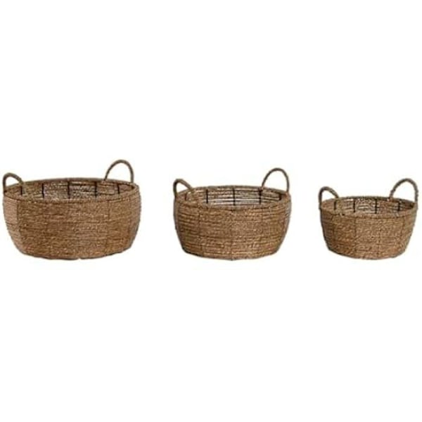 Kukkaruukut - HOME ESPRIT - Ruskea metalli - Mitat 34 x 33 x 15 cm - Monivärinen - 2 kpl setti Flerfärgad