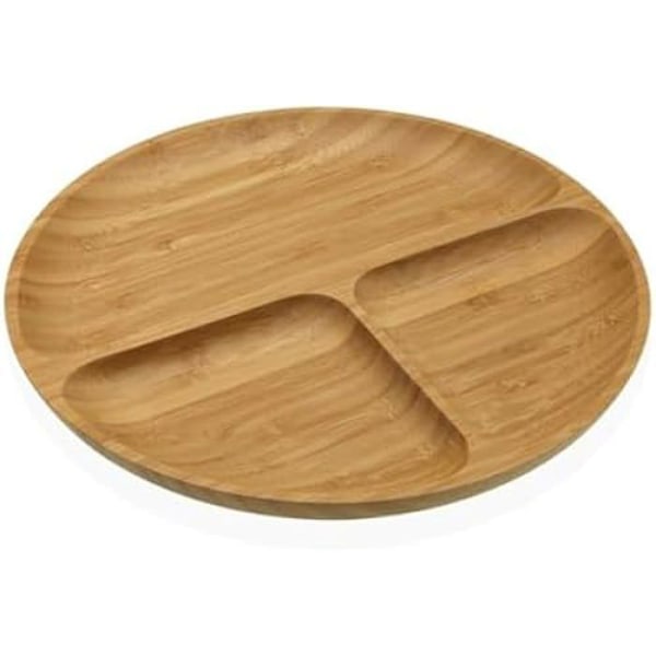 Versa Bambus snackbakke 25 x 2 x 25 cm mångfärgad