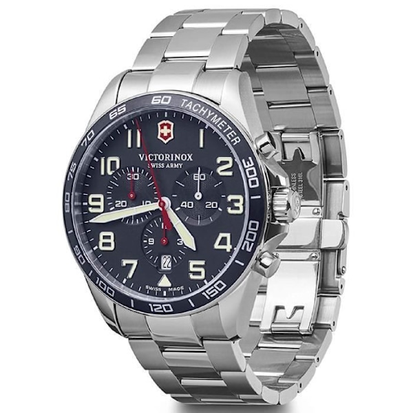 Victorinox Field Watch Analog Quartz Watch herr med band i rostfritt stål V241857 7513