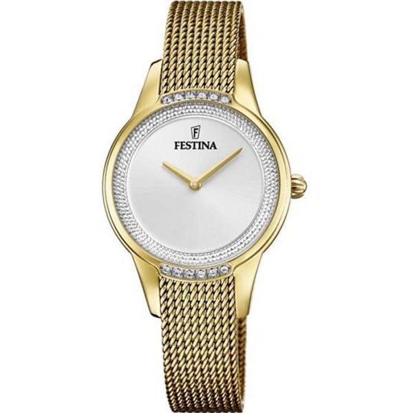 Kvinderur - Festina - F20495/1 - Forgyldt - Quartz - Vandmodstand 5 Atm Gul