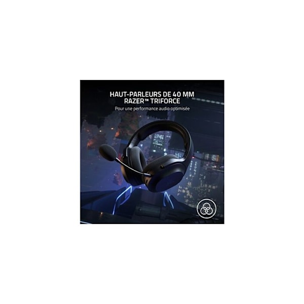 PC Gaming Headset - Razer - Barracuda X Edition 2022 - Trådløs - Sort - On-ear Svart