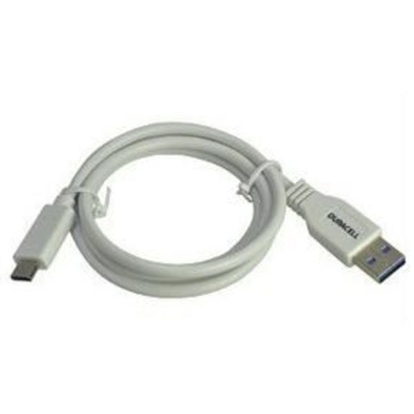 USB-C-Kabel - DURACELL - USB5031W - 1m - Hvid - USB 2.0 - 5 Gbps