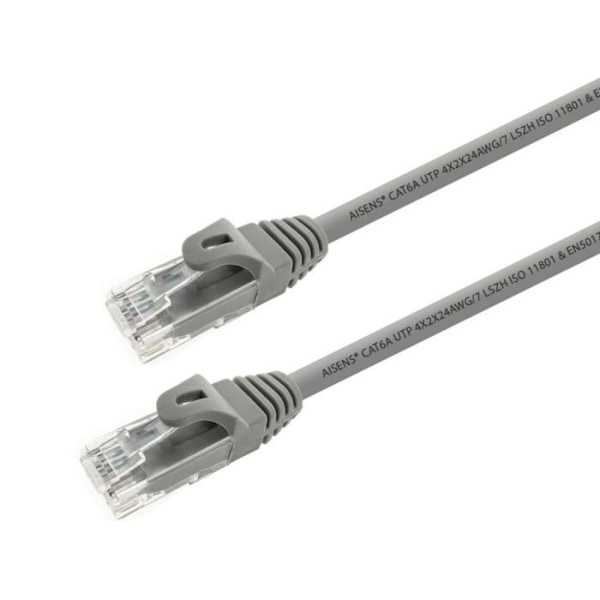 Kabel - netværksadapter - telefoni Aisens - A145-0329 - RJ45 LSZH Kat.6a 500 MHz AWG24 tilslutningskabel Grå 5,0 m