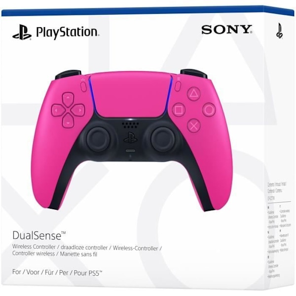Langaton DualSense™-ohjain - Nova Pink I PS5 ja PC Rosa och svart