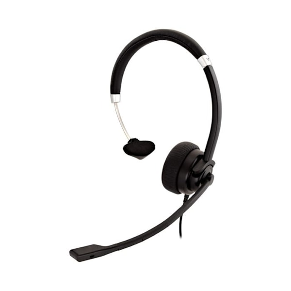 V7 Deluxe 3,5 mm mono headset med mikrofon (DELUXE MONO HEADSET M/MIC - Deluxe Mono Headset) - 0662919106961