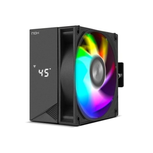 CPU-jäähdytin - NOX - H-500 - Digitaalinen näyttö - Yhteensopiva Intelin ja AMD:n kanssa - 4 x 6 mm lämmönsiirtoputkea