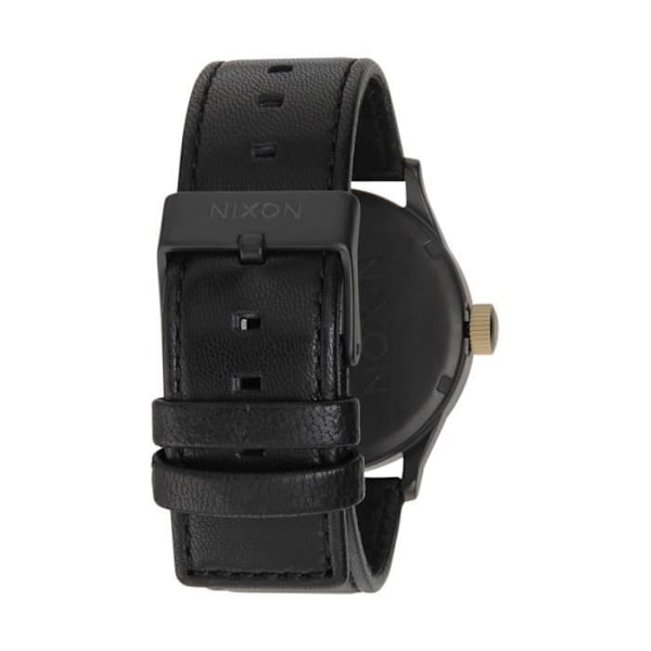 Montre Sentry Leather Nixon Sort Guld Svart