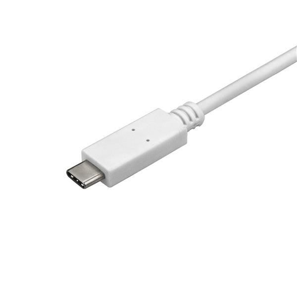 USB-C to DisplayPort - STARTECH - 3 m - 4K 60 Hz - Valkoinen - Thunderbolt 3