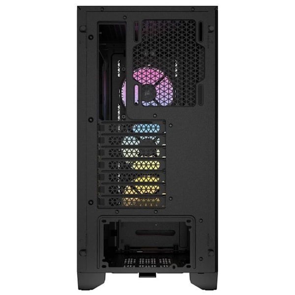 PC-kotelo - CORSAIR - 3000D RGB AIRFLOW - ATX Keskikoko - 3 AR120 RGB -tuuletinta - Musta