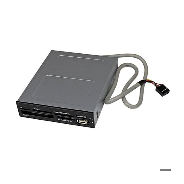 Sisäinen 3,5" muistikortinlukija USB-liitännällä - STARTECH - 22-in-1 monikortti - Musta